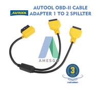 AMESGO AUTOOL Car OBD2 Cable Connector  Automobile OBD-II 16pin Adapter 1 To 2 Splitter 50CM