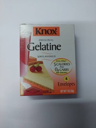 Gelatine Original Knox Unflavored 🍞🥞still only 5 calories and 0g carbs 4 envelopes 28g 🍞🍮