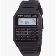 運費29～35全新 台灣卡西歐公司貨 DATA BANK 回到末來計算機手 錶-黑 (CA-53W-1)