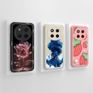 Cases For Honor X9C X9C Smart Strawberry Sweetheart Rose Liquid Shockproof Anti-fall Anti-Fingerprin