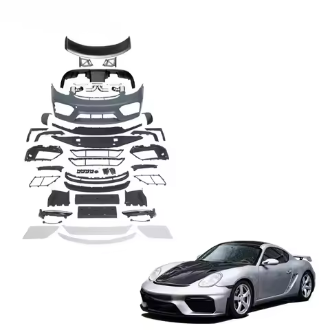 Tuning 987 Cayman Boxster Upgrade 718 GT4 Style Bumper Kits Car Tuning Parts PP Plastic Bodykit for 
