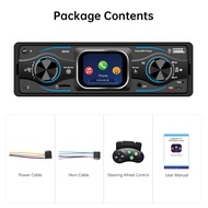 ESSGOO Single Din 2.2 "เครื่องเล่นในรถ MP3จอสัมผัสสมาร์ทวิทยุสเตอริโอรถยนต์บลูทูธ6.0เครื่องรับ FM ปร