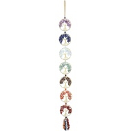 Jovivi Tree of Life Chakra Stones Healing Crystals Hanging Ornament 7 Chakra Wall Ornament Meditatio