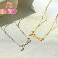 [risingmpS] Personalized Arabic Name Necklace For Women Men Custom Arabic Stainless Steel Pendant Je