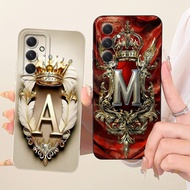 For Samsung Galaxy S24 FE Case Cover Luxury A-Z Letters 2D Painted Silicone Casing For Samsung S24FE