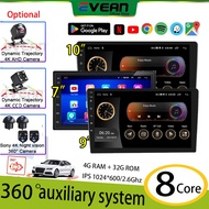 Evean 360° Auxiliary System【8Core 4GB+32GB】7"/9"/10inch Android Player Waze WIFI IPS Screen Bluetoot