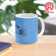 Mug Kopi Porsche Boxster 987 Black Top Up Classic Mug