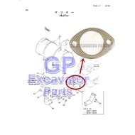 EX100-1 / 4BD1 Hydraulic Excavator Engine Exhaust Pipe Gasket (4043082)
