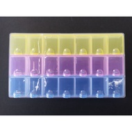 Plastic 21 Block Beads Display Container