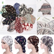 LUOLVTH Turban Hat  Fashion Beanie Muslim Printed Headwear