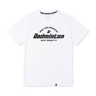 Summer Printed Cotton Moisture-Wicking Loose T-Shirt For Men Badminton Training Running Fiess Crew N