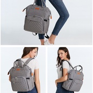 【HOT STOCK】 Lequeen Fashion Large Capacity Mummy Maternity Nappy Bag Diaper Bag Travel