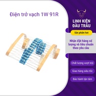 Resistor 1W 91R 1% copper pin bag of 10 buffalo head components