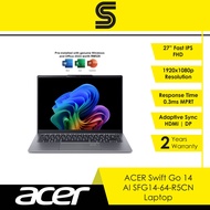 ACER Swift Go 14 AI SFG14-64-R5CN Laptop - 14" OLED/Ryzen AI 7 350/Radeon 860M/16GB/512GB/Win11 Home