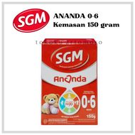 SGM Ananda Tahap 1 Kemasan Box 150 gram - Susu Bayi Baru Lahir - Newborn - Usia 0 Sampai 6 Bulan