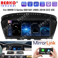 REAKOSOUND 8" Wireless CarPlay Android Car Multimedia Screen for BMW 3 5 Series CCC,CIC  E60/E63/E64