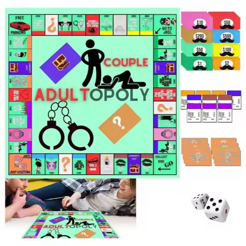 Couple Board Game Date Night Couple Game Interactive Relationship Card 2 Player Monopoly Games Board