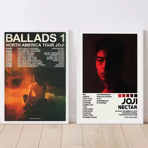 Singer Joji Poster Nectar Ballads 1 Music Album Cover Poster Canvas Painting Wall Art For Fan Living