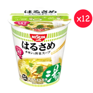 原箱(綠色) 日清春雨粉絲湯 越式雞肉香菜味 原箱 (12x48g) #新舊包裝隨機發貨
