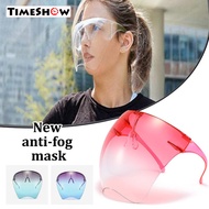 TimeShow full face shield Oversized Transparent Full Face Cover with Glasses Frame for Outdoors Protective Equipment
