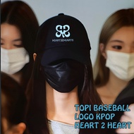 RAFEL BASEBALL CAP KPOP KOREA TWILL/ LOGO HEARTS2HEARTS H2H MANY COLORpilihan