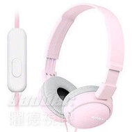 【曜德視聽】SONY MDR-ZX110AP 粉色 簡約摺疊 耳罩式耳機 線控通話 ★免運★送收納袋★
