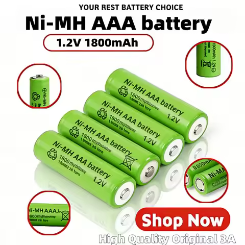 AAA 1800mAh 1.2V Ni-MH Rechargeable Battery 1-96PCS Original High Capacity 3A Rechargeable Battery