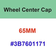 ⚖500pcs 65mm 56mm Car Wheel Center Hub Caps Black Silver Badge Rims Cap Cover Logo For 3B7601171 pF