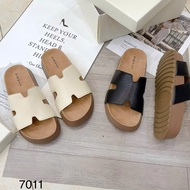 FASHION WOMEN'S H-SHAPED SLIPPERS WITH FLAT SOLES 7011 FULBOX