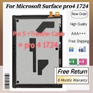 Original LCD Screen For Microsoft Surface Pro 4 pro4 1724 LCD Display Touch Screen Assembly For Pro 5 +Transfer Cable