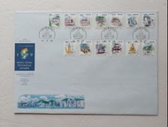 1999香港通用郵票首日封（帆船戳）