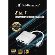 Type C to hdmi usb Type C 3-in-1 Converter 3-in-1 Type C/ 3-in-1 Type-C Converter