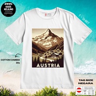 AUSTRIA SOUVENIR T-SHIRT 1 WEAR ORIGINAL AUSTRIA LABELTAG PREMIUM GIFT SOUVENIR CLOTHES