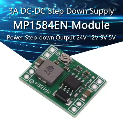 1-10PCS MP1584EN 3A Ultra-Small Size DC-DC Step Down Supply Module Adjustable Power Step-down Output