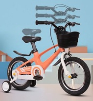 輕身14吋/16吋/18吋鎂合金輕便兒童單車 小童單車中童單車  配后碟刹 四色 橙/紅/粉/藍 14吋648元/16吋698元(約8kg)/18吋748元，bbcwpbike bike  child bike new