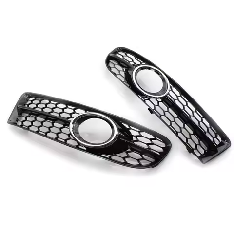 Front Bumper Honeycomb Mesh Fog Light Grille Cover For A4 B7 S4 B7 A4 S-Line 2005-2008 8E0807681F 8E