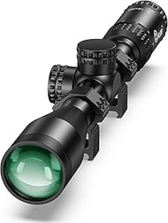 CVLIFE JackalHowl F02 Rifle Scope - 1-inch Tube SFP Rifle Scope with 20mm Scope Rings - Second Focal