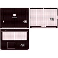Laptop Black Carbon fiber Vinyl Skin Sticker Cover For Acer Predator Helios PH317-53 17.3"