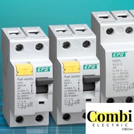 EPS ELCB / RCCB 2 POLE 20A / 40A / 63A (10mA / 30mA & 100mA) SIRIM APPROVED  ELCB