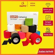 [KOMBO 48] Dapo Tape COHESIVE BANDAGE pembalut elastik, tape sukan, bungkus sendiri, sokongan sendi,