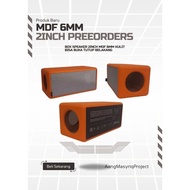 DIY 2-inch Speaker Box, 6mm Mdf Material, Synthetic Leather Finish