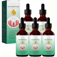 5 Jar DentiZen Gum Regrowth Drops,DentiZen Gum Therapy,Teeth Whitening Gel,Gum Disease Treatment,Rec