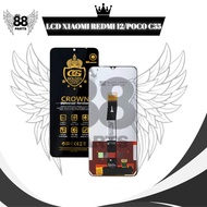 XIAOMI REDMI 12C LCD TOUCHSCREEN POCOPHONE C55 FULL SET/ COMPLETE ORIGINAL LCD LCD/