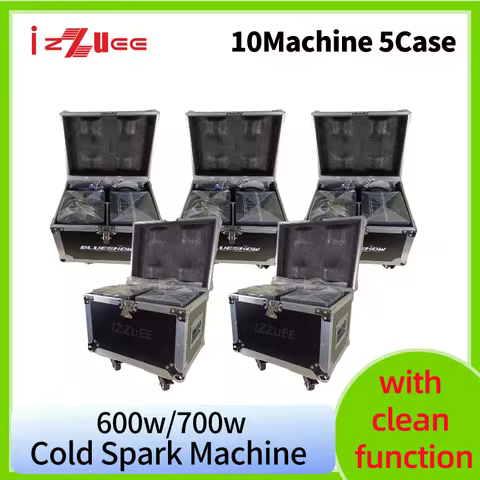 1-10PCS 700w Cold Spark Machine Ti Power 600W Cold Firework Machine or only empty flightcase