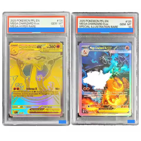 DIY POKEMON PFL English PHANTASMAL FLAMES 130/094 125/094 MEGA CHARIZARD X EX GEM MT 10 Collection P
