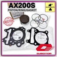 [100% ORI QJ MOTOR] AX200S AX 200 PISTON RING PIN HEAD BLOCK GASKET ORIGINAL QJ MOTOR