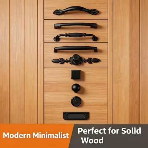 Black Handles Furniture Cabinet Knobs Muebles Handles Kitchen Handles Drawer Knobs Cabinet Pulls Cup