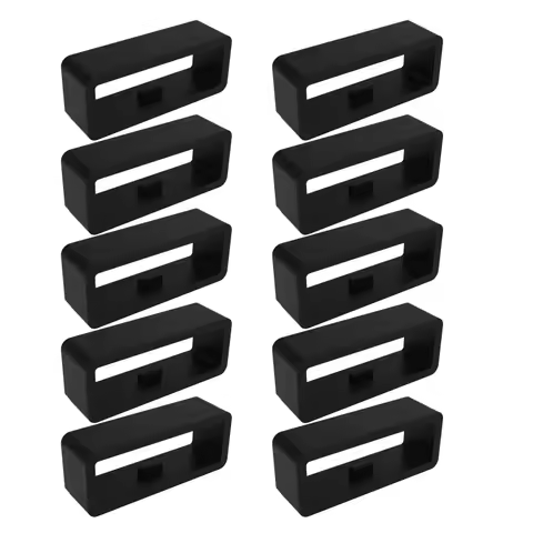 10 pcs 24mm Rubber Replacement Watch Strap Band Keeper Loop Security Holder Retainer Ring For SUUNTO