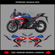 YAMAHA R25 OLD V2 STICKER STRIPING / DECAL VARIATION R25 YZF V2