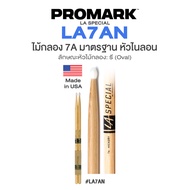 Made in USA Promarktm LA Special LA7AN Drumstick 7A Nylon Tip Hickory